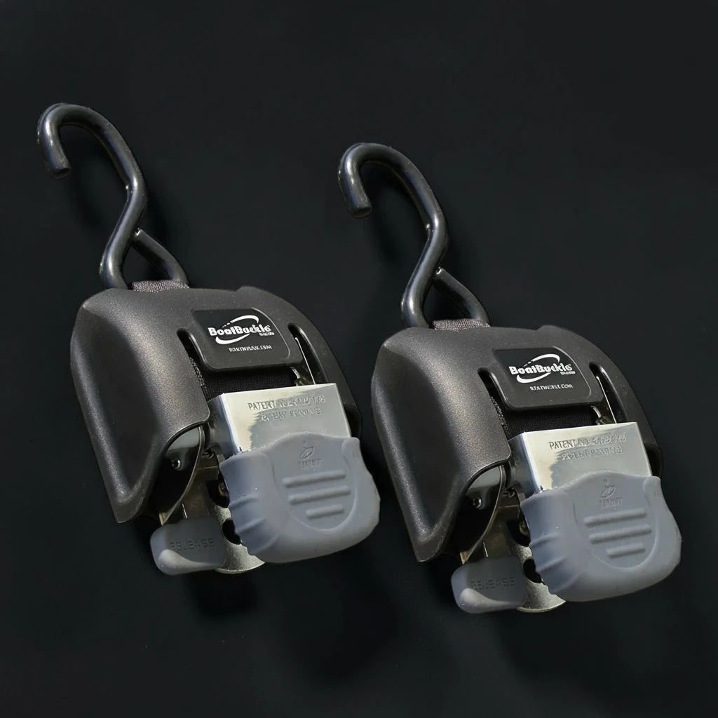 Système d'arrimage rétractable pour remorque de bateau - BoatBuckle Retractable