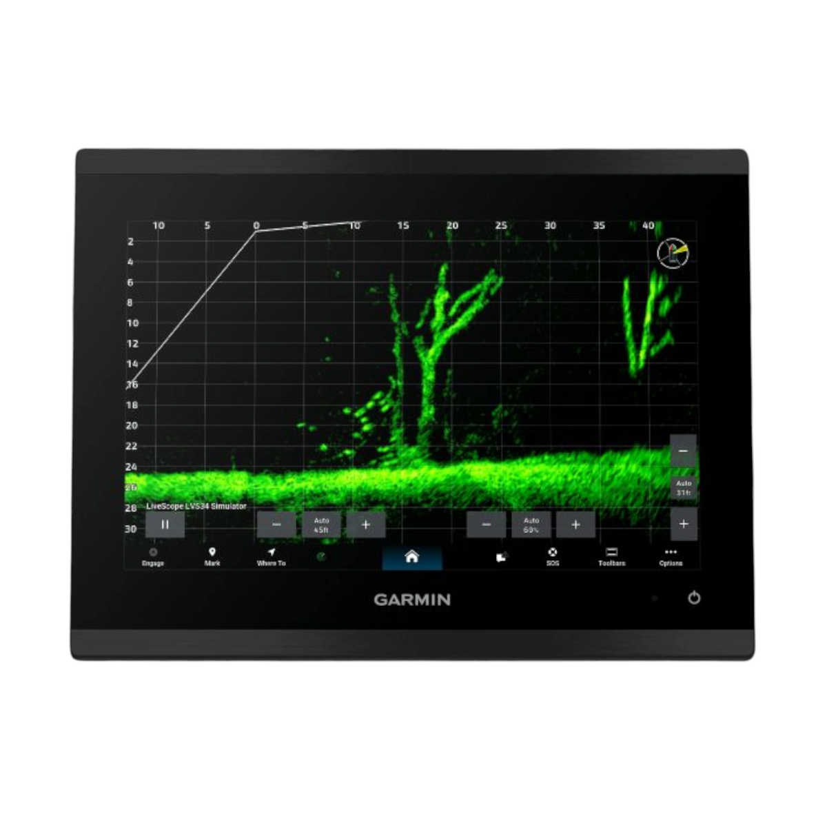Garmin Traceur Sondeur GPSMAP 9010xsv vue de face