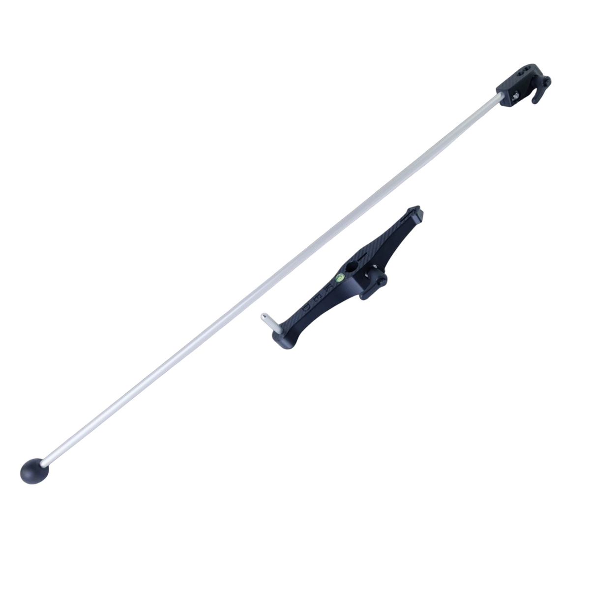 Indicateur de direction à bras rotatif pliable Crisafish pour perche de bateau avec mécanisme de réglage noir