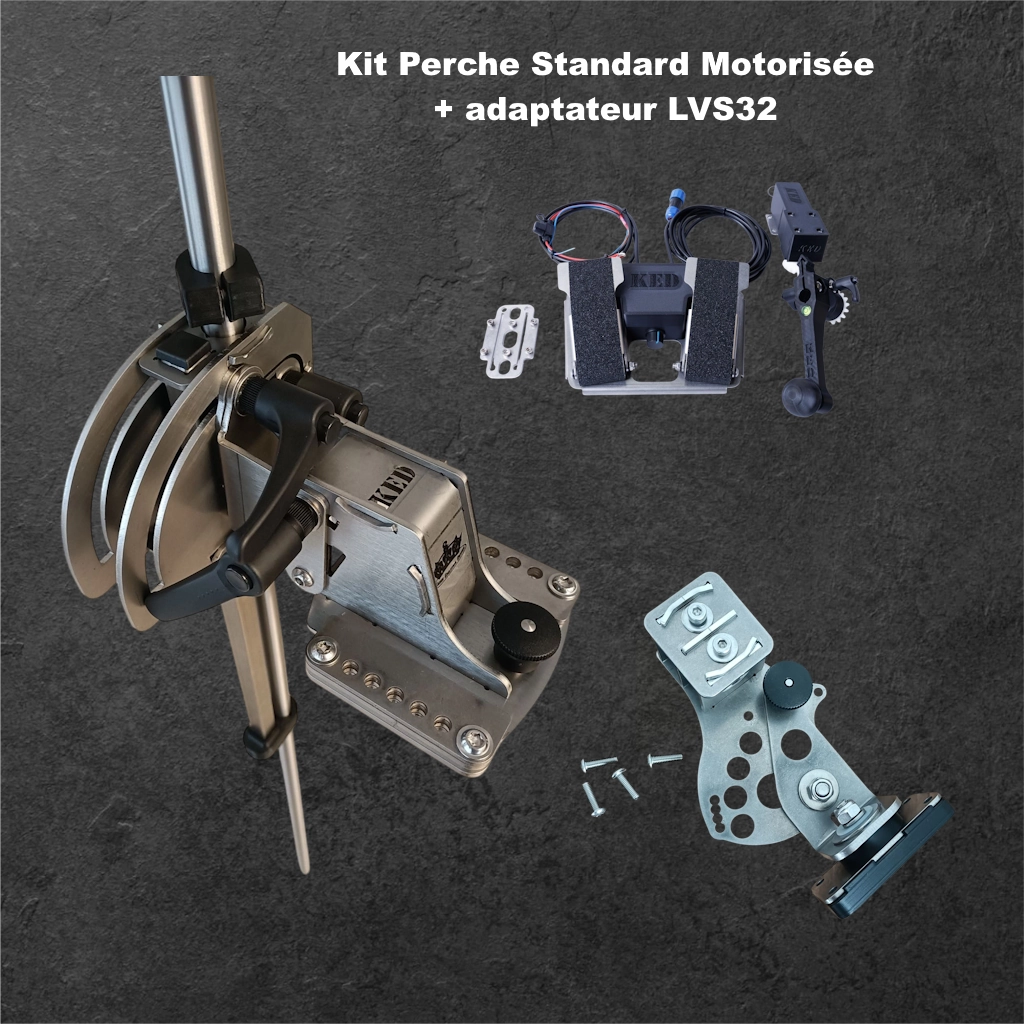 Perche standard KED Modèle: Motirisée avec support LVS32 Inox