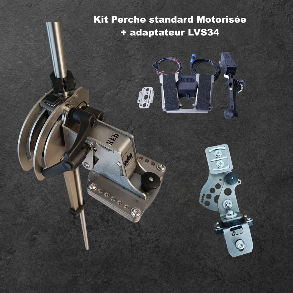 Perche standard KED Modèle: Motirisée avec support LVS34 Inox