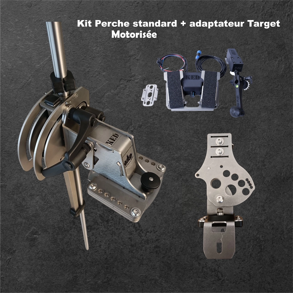 Perche standard KED Modèle: Motorisée avec support Active Target