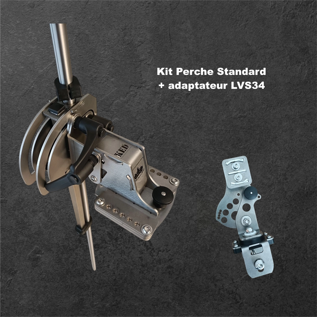 Perche standard KED Modèle: Avec support LVS34 Inox