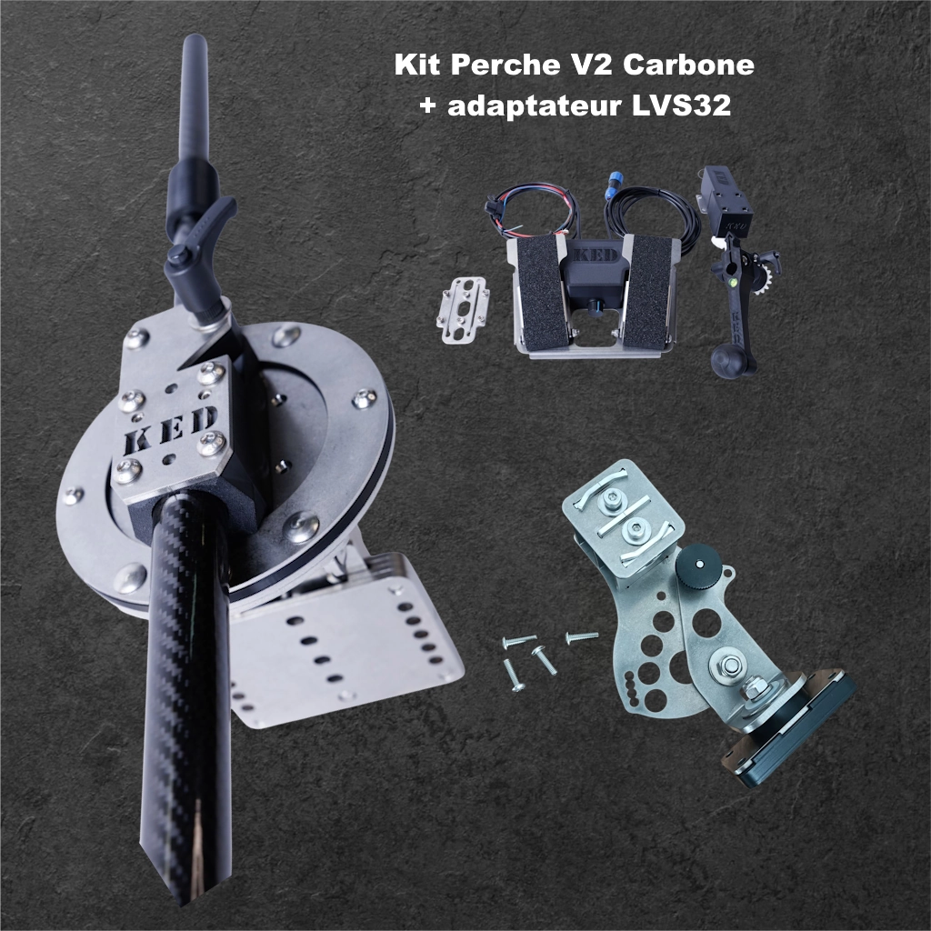 Perche KED version 2.0 Carbone Modèle: Motorisée pour LVS32