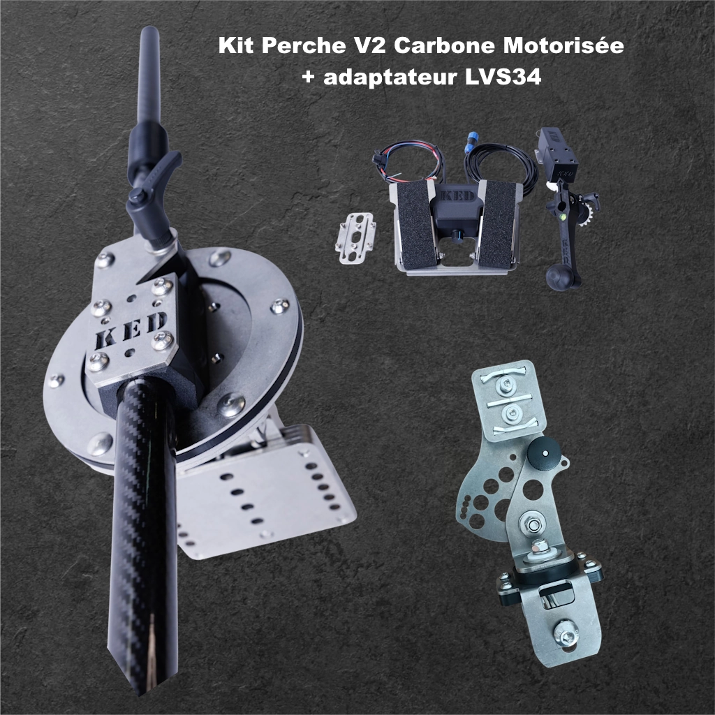 Perche KED version 2.0 Carbone Modèle: Motorisée pour LVS34