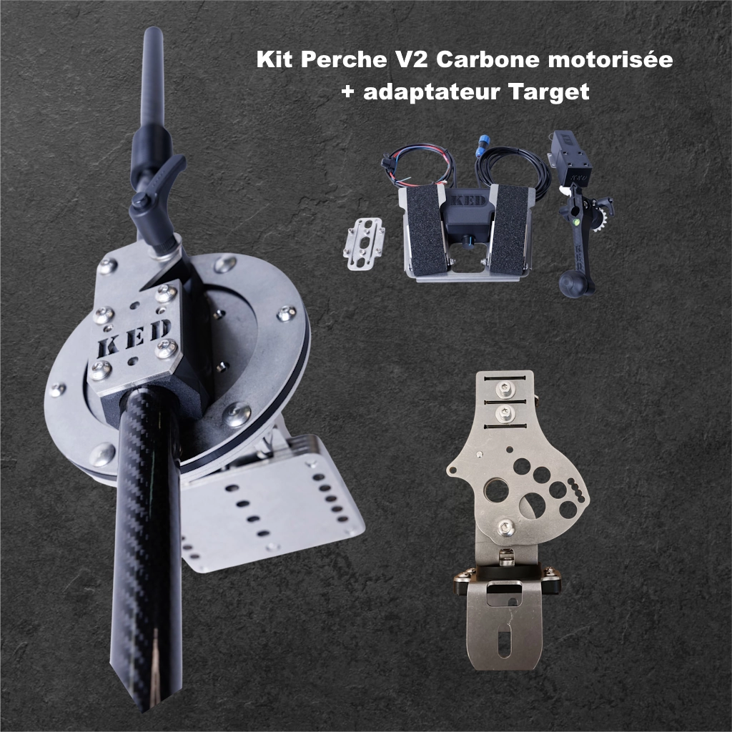 Perche KED version 2.0 Carbone Modèle: Motorisée pour Target