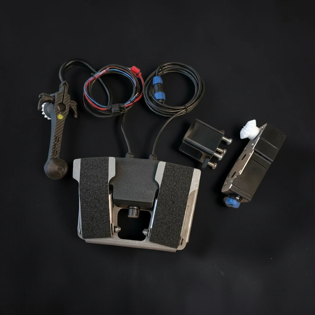 Kit moteur + pédalier complet pour perche KED V1 ou V2