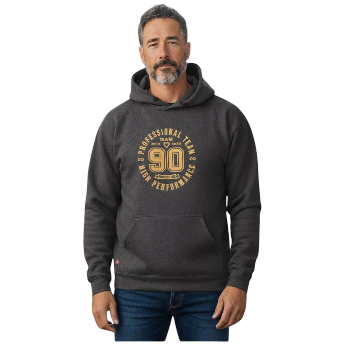 Sweat à capuche Gris Vintage Hart Taille: XL
