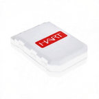 Boîte de rangement Crisafish HART blanche et compacte pour accessoires de pêche avec logo rouge