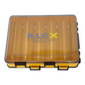 Boîte de rangement pour leurres Crisafish ILLEX translucide et jaune avec compartiments modulables pour la pêche