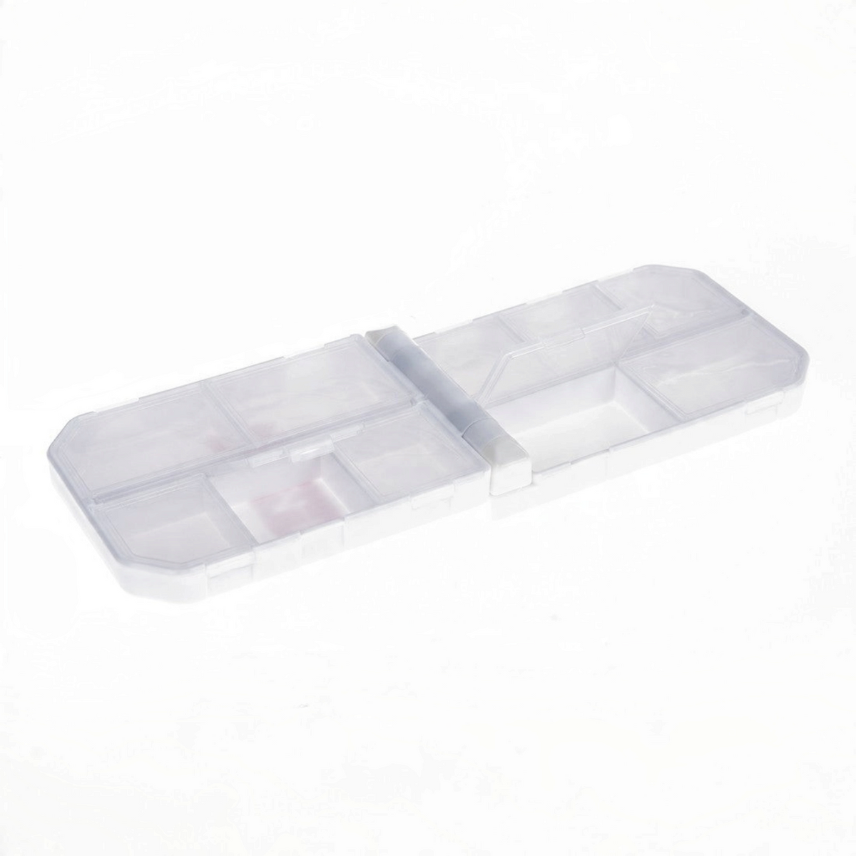 Boîte de rangement pliable Crisafish HART en plastique translucide avec multiples compartiments pour accessoires de pêche