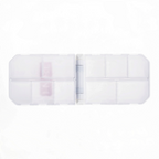 Boîte de rangement pliable Crisafish HART en plastique translucide avec multiples compartiments pour accessoires pêche