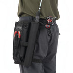 Ceinture de pêche Crisafish HART noire avec support de canne rigide et compartiments pour accessoires de pêche