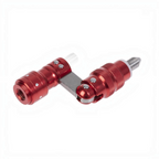 Connecteur pliable pour épuisette Crisafish en alliage d'aluminium rouge anodisé avec mécanisme de verrouillage robuste