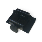 Fixation Crisafish ALUMATRAC noire en aluminium pour accessoires de bateau Alumacraft