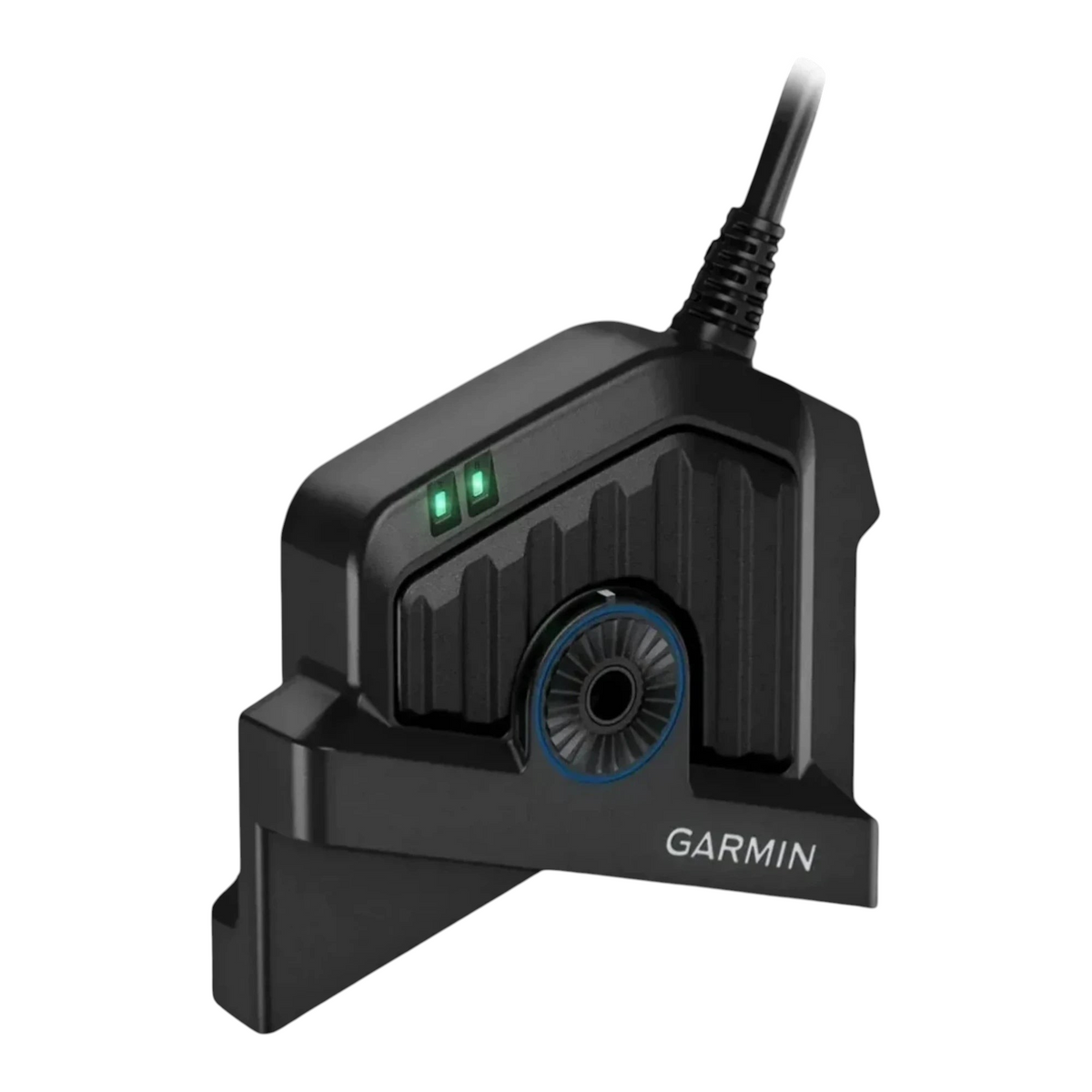 Capteur de puissance Garmin noir Crisafish avec indicateurs LED verts pour analyse de performance cycliste