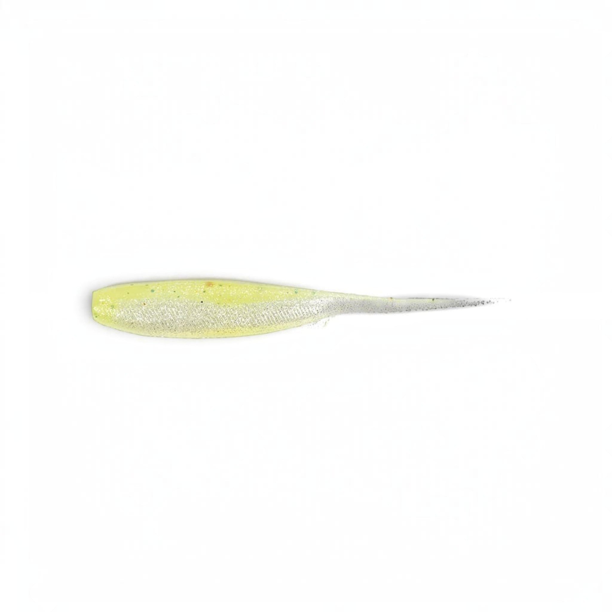 Leurre souple Crisafish HART MICRO DMK jaune chartreuse pailleté pour la pêche des carnassiers