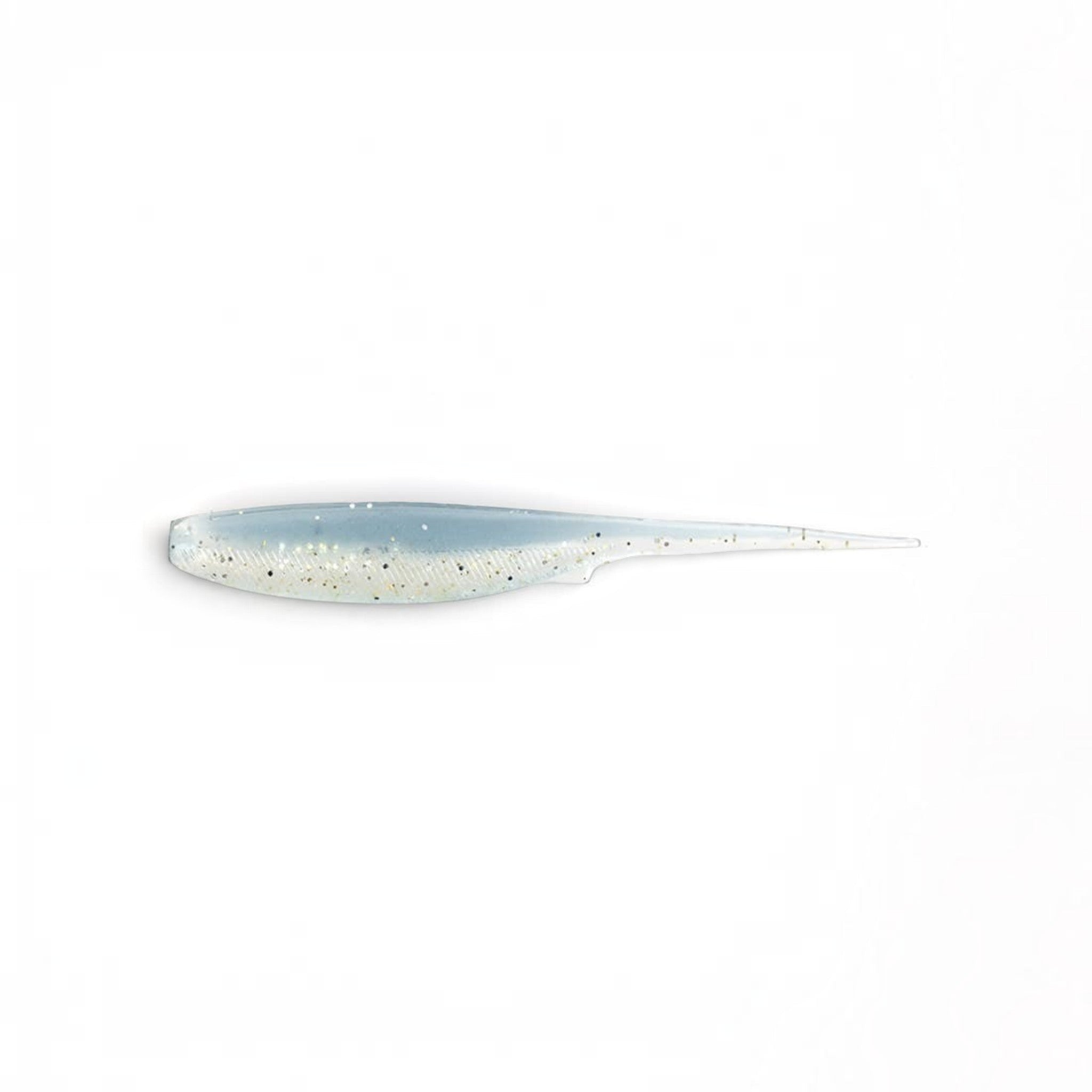 Leurre souple Crisafish HART MICRO DMK bleu translucide avec paillettes pour la pêche des carnassiers