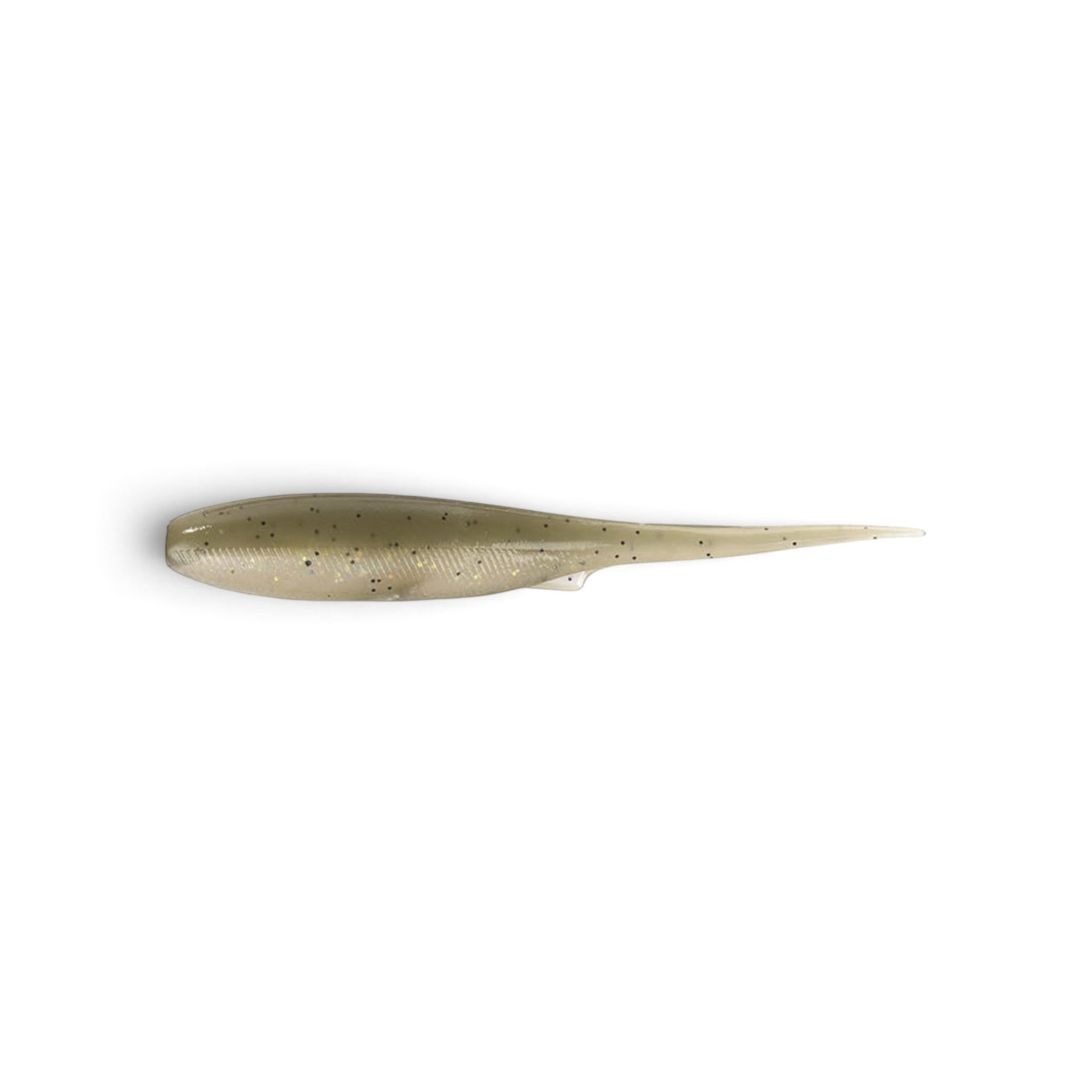 Leurre souple Crisafish HART MICRO DMK vert translucide avec paillettes pour la pêche des carnassiers