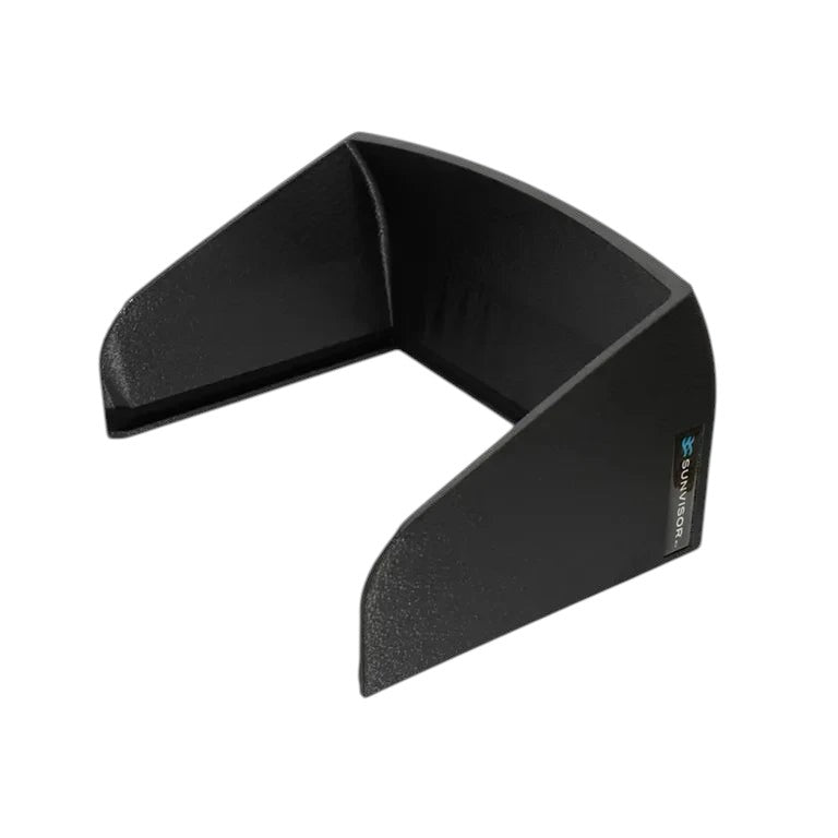 Crisafish pare-soleil noir en plastique ABS pour écran d'ordinateur portable, réduit les reflets et la fatigue oculaire.