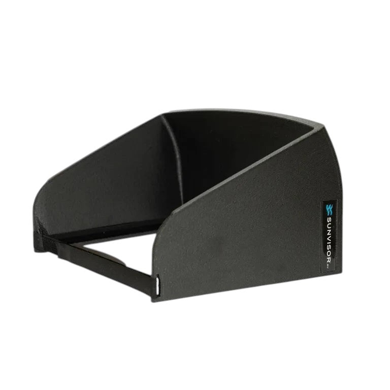 Crisafish Pare-soleil universel noir en plastique ABS pour écran d'ordinateur portable, GPS, tablette ou smartphone. Réduit les reflets et améliore la visibilité.