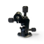 Support articulé Crisafish DR Fishing n°20 en aluminium anodisé noir avec molettes de réglage pour canne à pêche