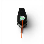 Système de support de canne à pêche motorisé Crisafish en fibre de carbone noire avec bouton lumineux vert