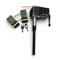 Système de support de canne à pêche motorisé Crisafish en fibre de carbone avec télécommandes et supports de montage