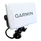 Crisafish support de montage réglable en aluminium noir pour écran d'échosondeur Garmin, idéal pour la pêche en bateau.
