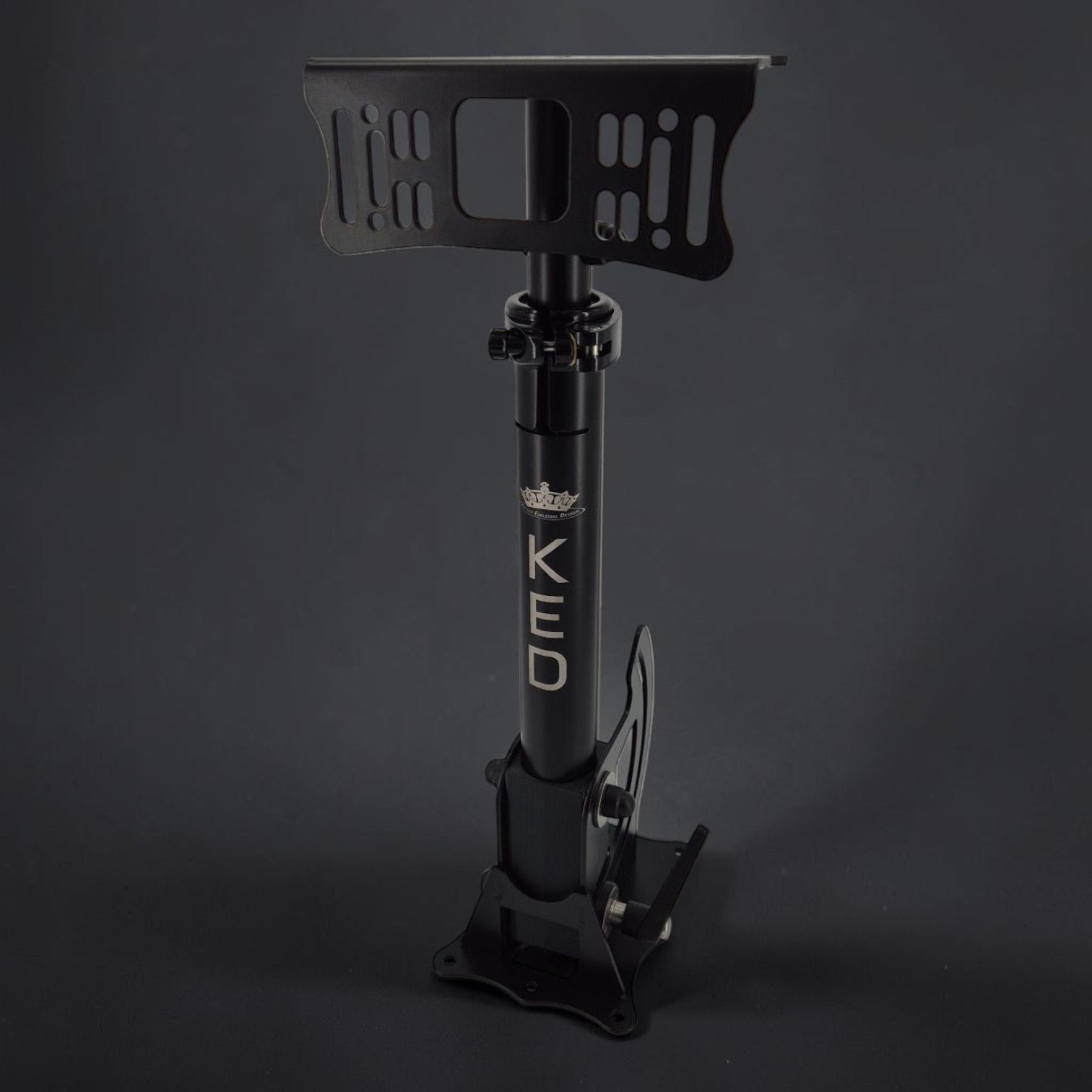 Crisafish support de montage réglable noir en aluminium pour écran d'échosondeur, idéal pour la pêche en bateau.
