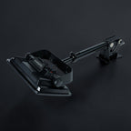 Crisafish support de montage réglable pour écran d'échosondeur noir en aluminium robuste, idéal pour la pêche en bateau.