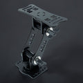 Support d'écran d'échosondeur Crisafish noir en aluminium réglable pour pêche en bateau, fixation robuste.