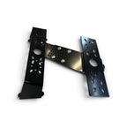 Support de montage articulé Crisafish en acier noir pour accessoires de bateau avec multiples points de fixation