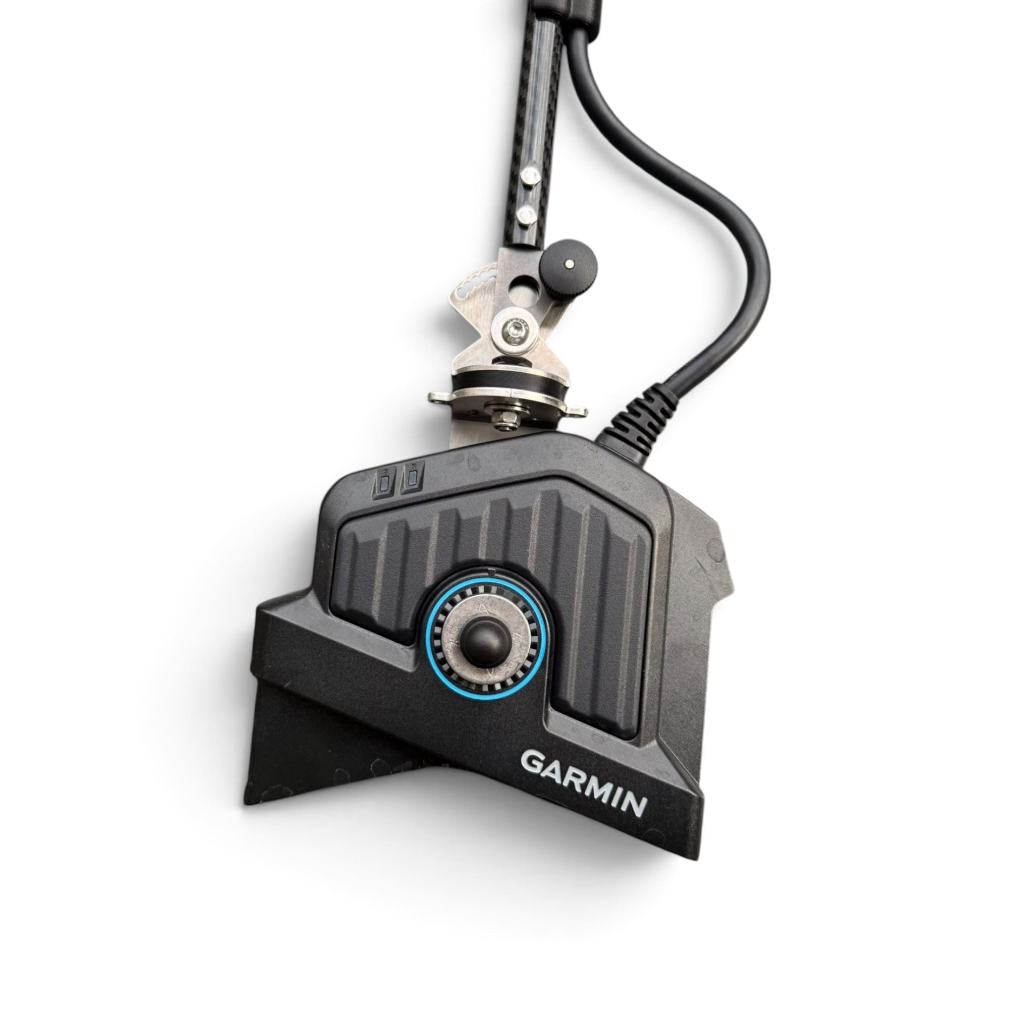 Support de sonde Garmin Crisafish articulé en métal et polymère noir pour bateau de pêche