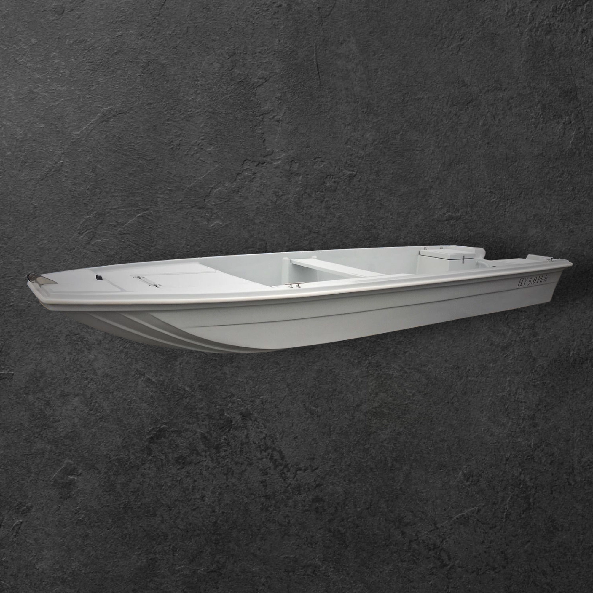 Le bateau HIROS HY 5.0 Fish Modèle: Version Barre Franche Pro bateau seul