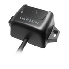Capteur de vitesse Garmin noir pour moteur hors-bord, robuste et résistant aux environnements marins.